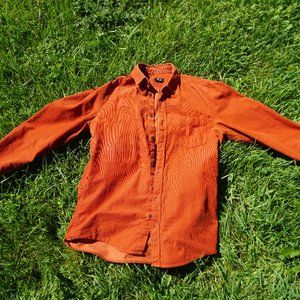 H&M orange corduroy button-down